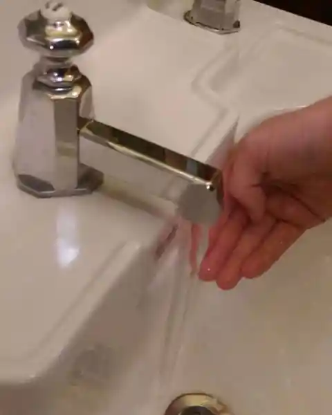 The faucet and the sink