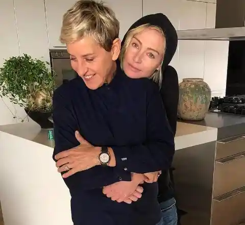 Portia de Rossi and Ellen Degeneres