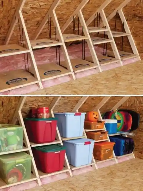 Make Use of Attic for Extra Storage Room 