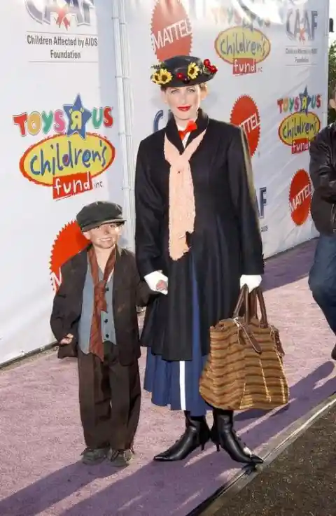 Marlee Matlin & Son as Mary Poppins & Chimney Sweep