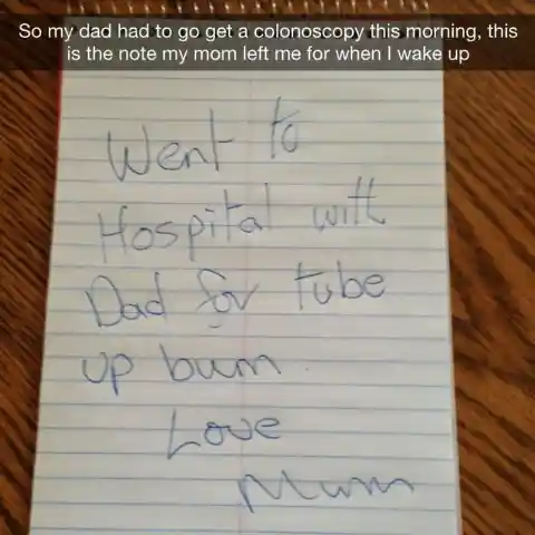 Mom’s Funny Note