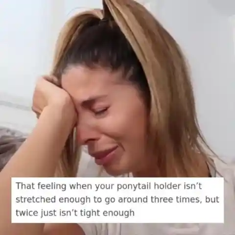 The ponytail dilemma