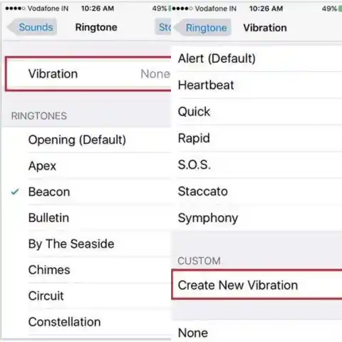 Create custom vibration patterns