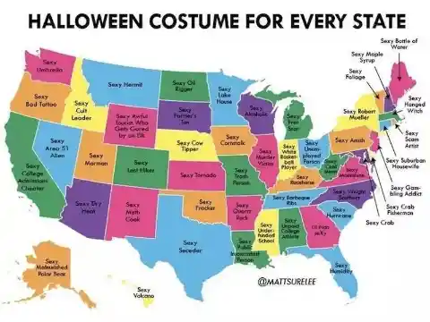 Sexy Halloween Costumes By State