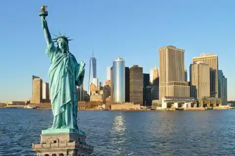 Lady Liberty's spiked crown