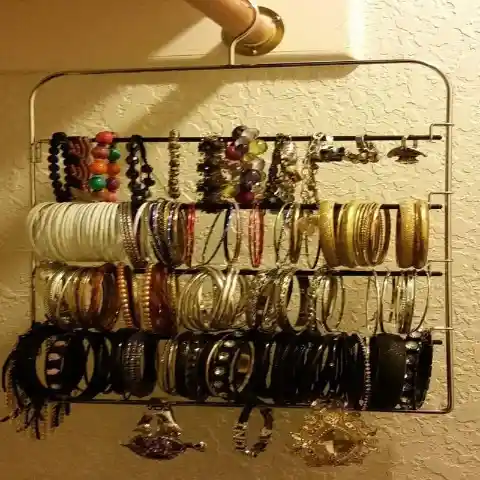 Transform a Pants Hanger into a Jewelry Organizer