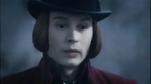 Johnny Depp as Willy Wonka in Charlie and the Charlie Factory (2005)