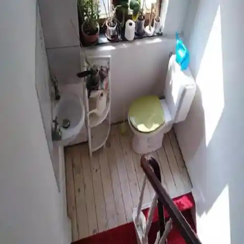 Toilet in a Stairway