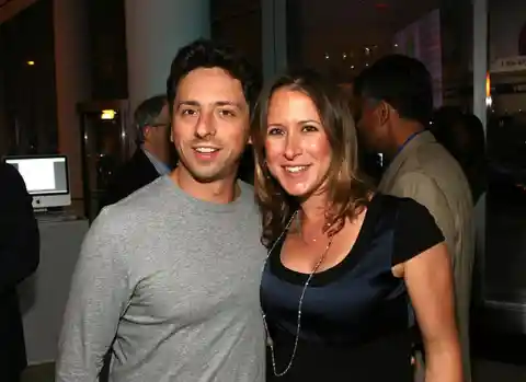 Anne Wojcicki y Sergey Brin