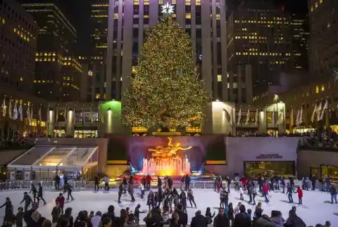 The Ice Skating Rink of the Rockefeller Center