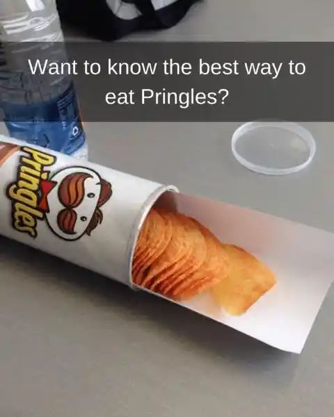 The Right Way to Eat Pringles