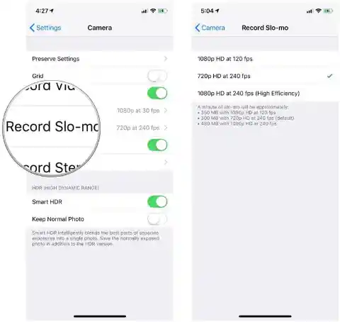 Change Frame Rates With a Tap (iOS 14)