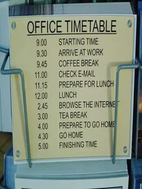 Office Timetable