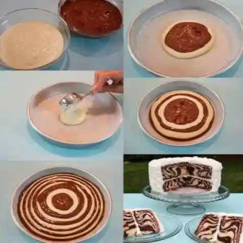 Impress your kids with a swirly cake