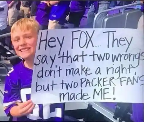 Do Two Packers Fans Make A Vikings Fan?