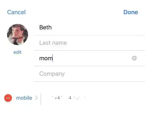 Assign nicknames to your contacts