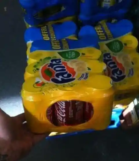 Coke déguisé en Fanta