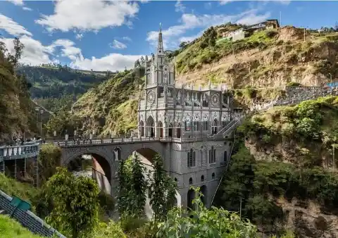 The Las Lajas Sanctuary in Colombia