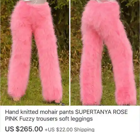 Fuzzy Pink Trousers