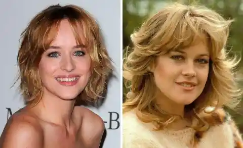 Dakota Johnson and Melanie Griffith in their 20s