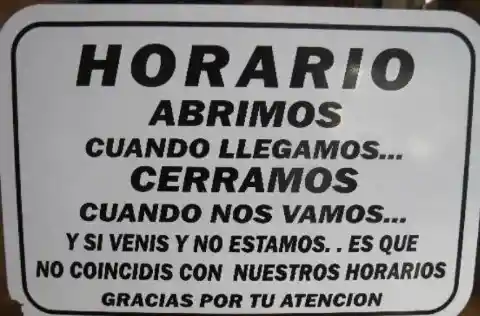 Horario de Atención