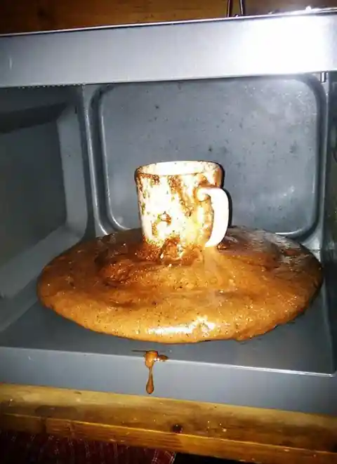 One Minute Mug Cake Gone Wrong