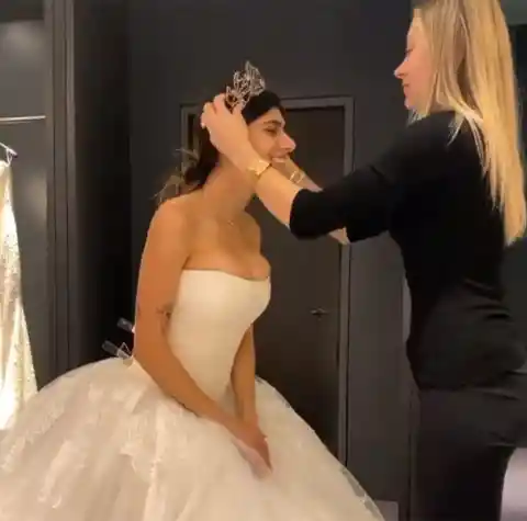 Elle s'est mariée