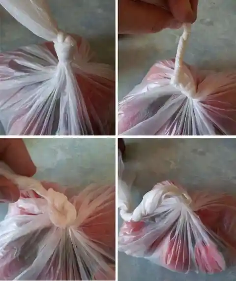 Effortlessly Untie Plastic Bags