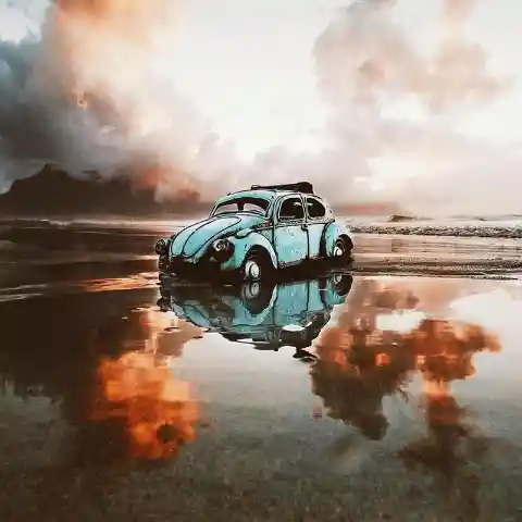 Abandoned Bug - Lagoon Beach, Milnerton, South Africa