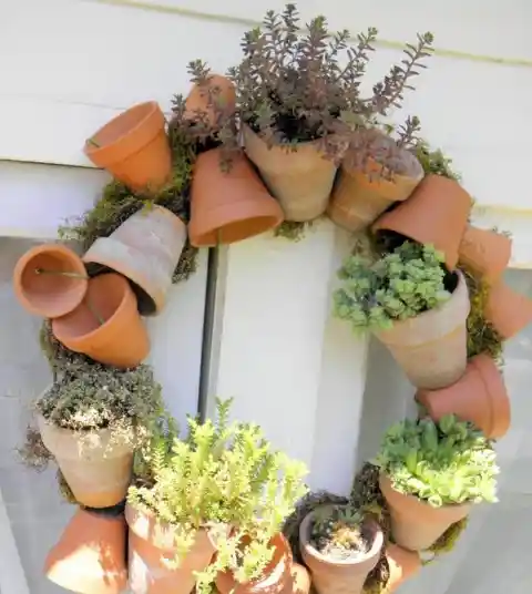 Flower Pot Wreath