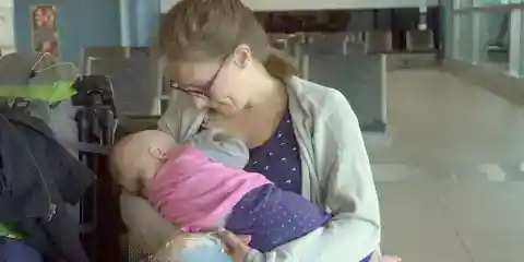 I Fed a 10-Day-Old Baby I Found in a Cold Airport Bathroom – When a Stranger Knocked on My Door the Next Day, My Heart Stopped