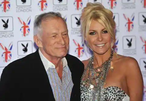 Hugh Hefner and Crystal Harris