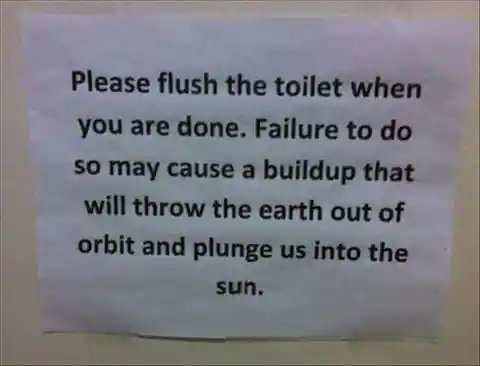 To flush or not to flush