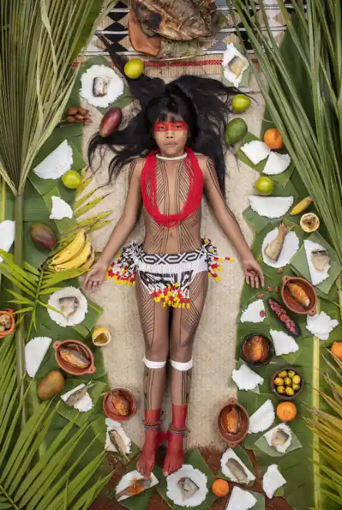 Kawakanih Yawalapiti, 9, Upper Xingu Region Of Mato Grosso, Brazil