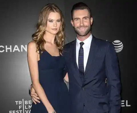 Behati Prinsloo and Adam Levine