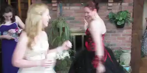 My Daughter Made Her Prom Dress Out of Her Late Father's Uniform – When Her Mean Classmate Poured Punch on It, the Girl's Mother Grabbed the Mic and Said Something That Froze the Whole Gym