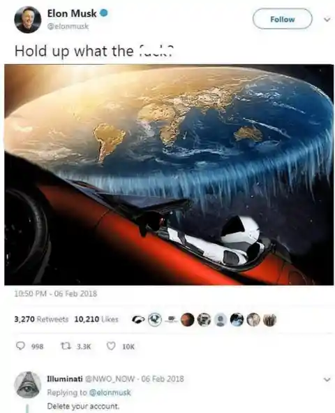 Flat Earthers Elon