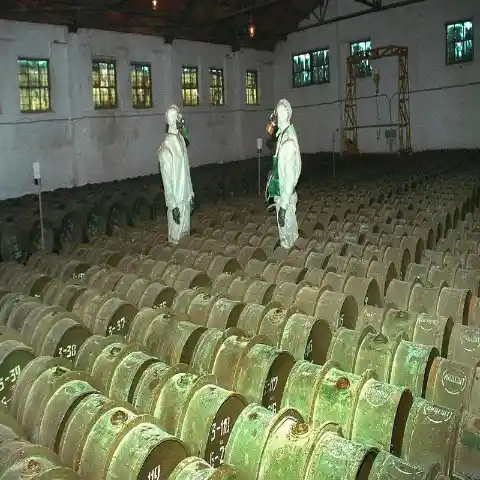 A warehouse full of chemical weapons