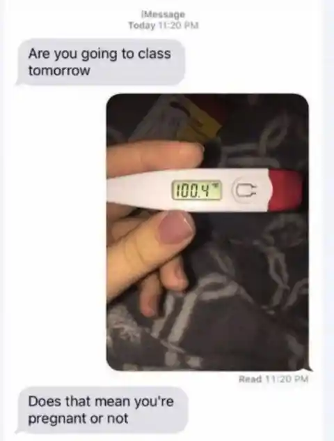 Sick or Pregnant?