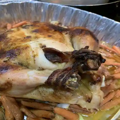 Tie your roasted chicken with bacon