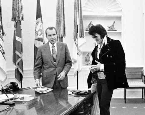 Elvis Presley and President Nixon