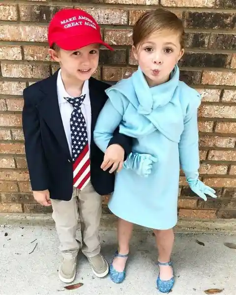 Kiddie Donald and Melania