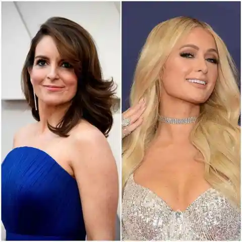 Tina Fey and Paris Hilton