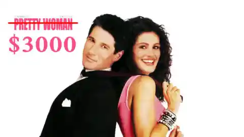 21. The movie was originally supposed to be called "$3,000" because that's how much a night cost with Julia Robert's character. It wasn't until they got the rights to the song "Pretty Woman" that they decide to change it.