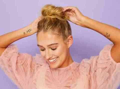 19. Messy Top Bun