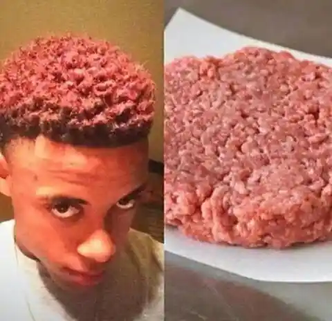 This Guy as a Hamburger Patty