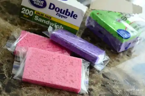 Frozen Sponges As Cold Packs