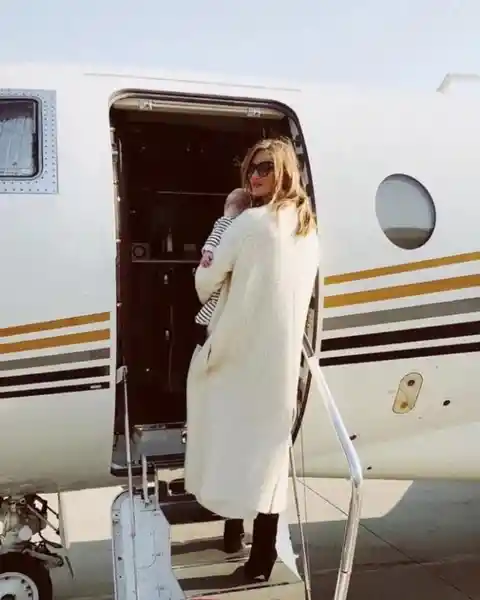 Family vacay time with Rosie Huntington-Whiteley