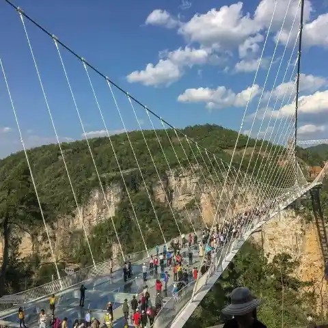 Transparent Pedestrian Bridge