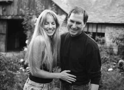 Laurene Powell Jobs y Steve Jobs